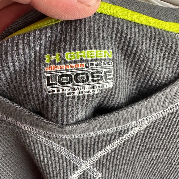 Under Armour Gray Long Sleeve Shirt - Picture 3 of 4